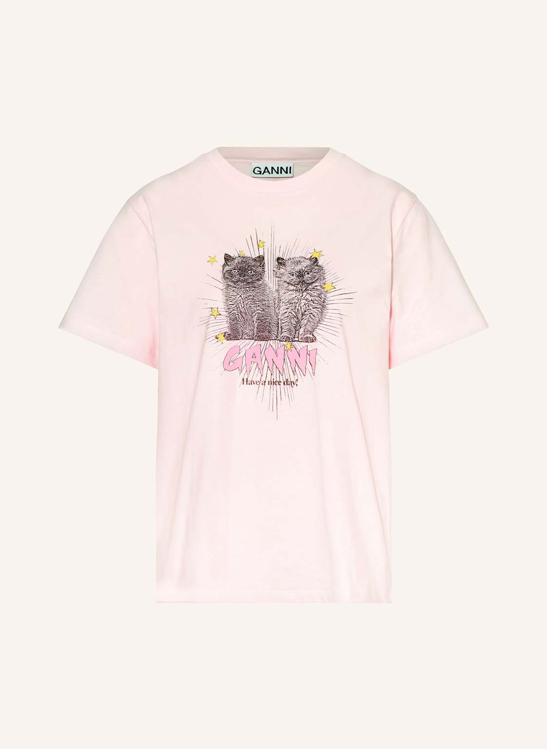 Ganni T-Shirt pink von Ganni