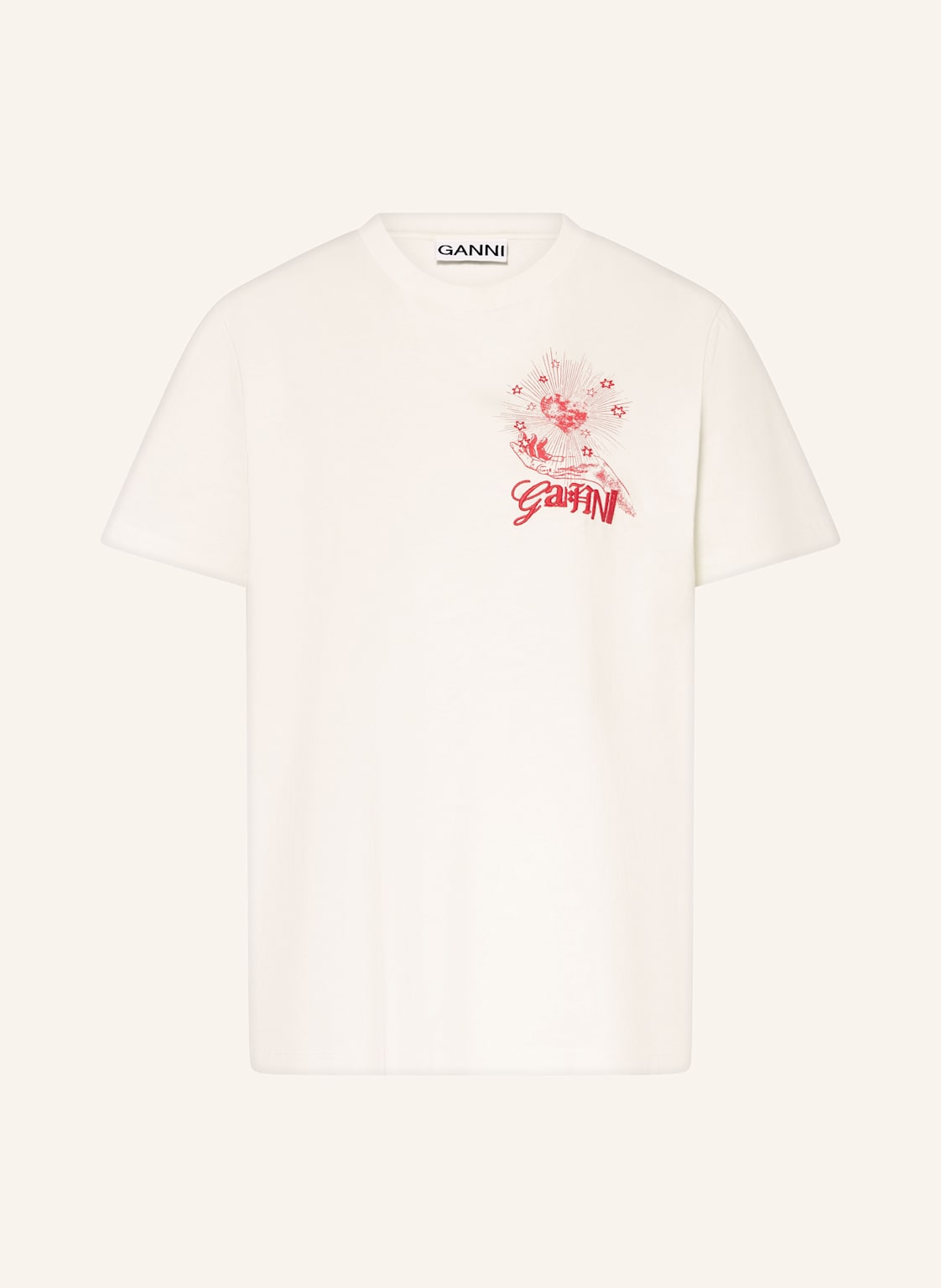 Ganni T-Shirt weiss von Ganni