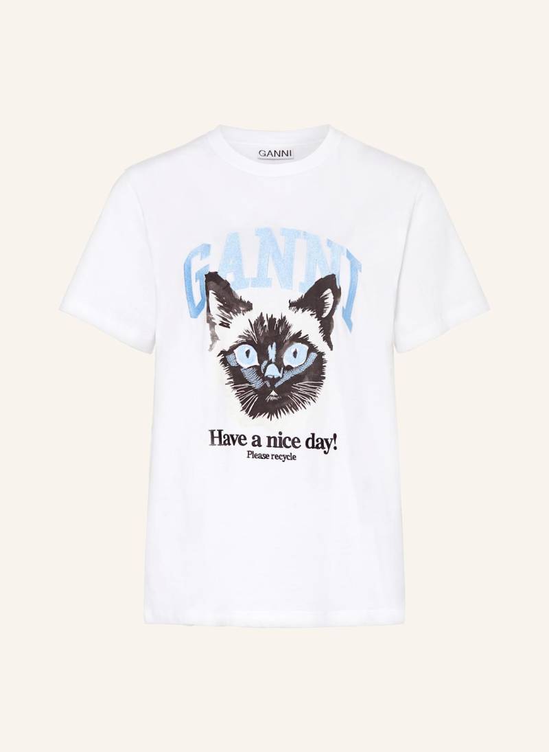 Ganni T-Shirt weiss von Ganni