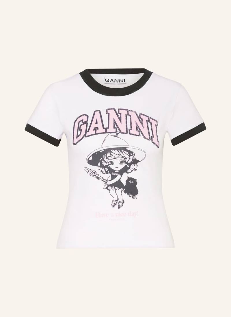 Ganni T-Shirt weiss von Ganni