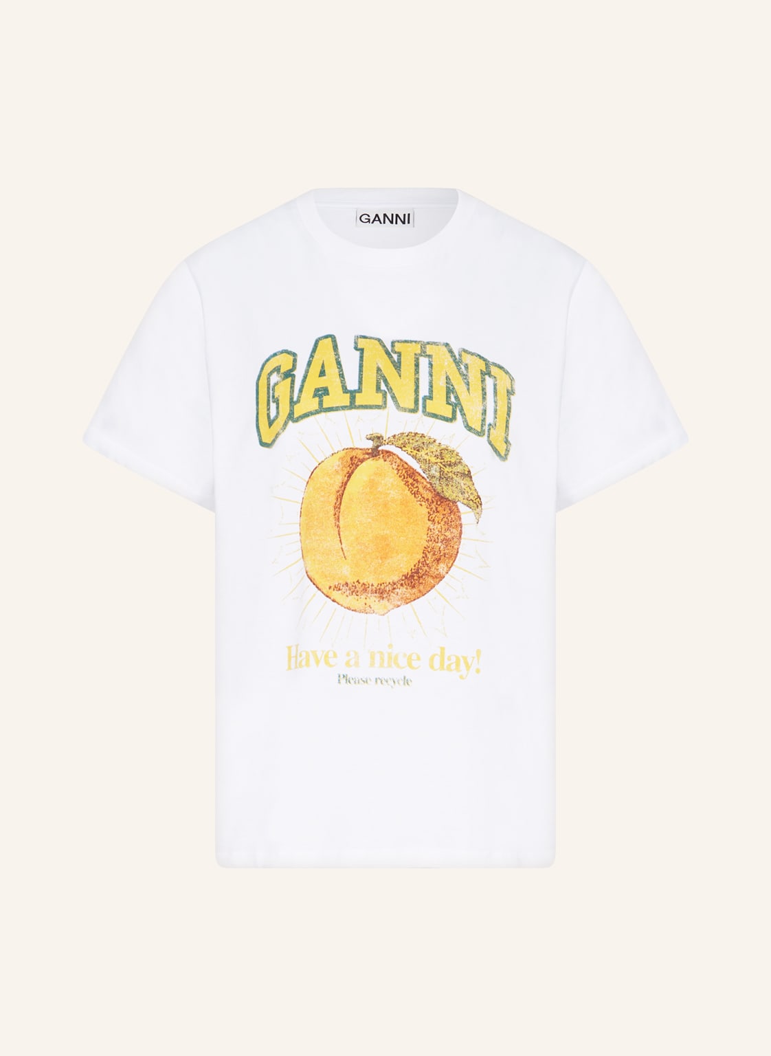 Ganni T-Shirt weiss von Ganni