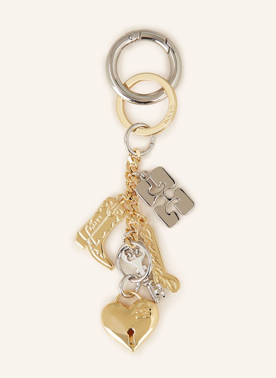Ganni Taschenanhänger silber Ganni Taschenanhänger silber von Ganni