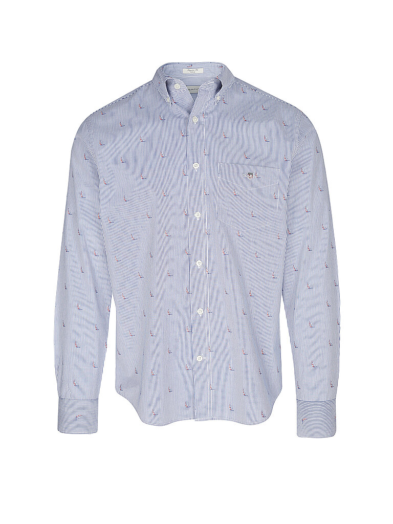 GANT Hemd Regular Fit  blau | L von Gant