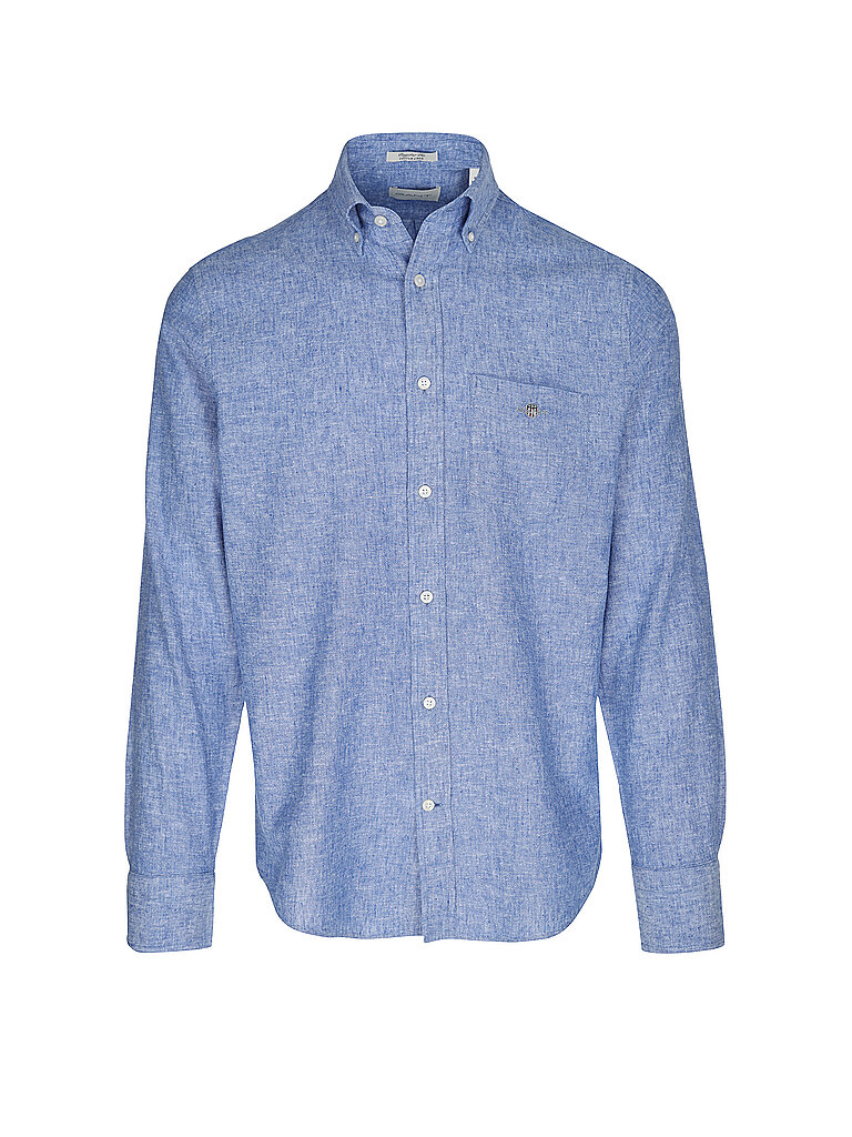 GANT Hemd Regular Fit  blau | L von Gant