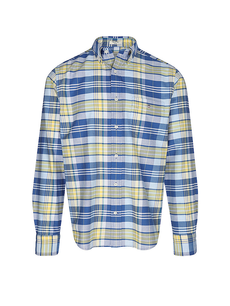 GANT Hemd Regular Fit  blau | L von Gant