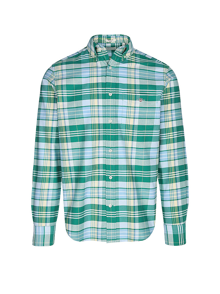 GANT Hemd Regular Fit  grün | L von Gant