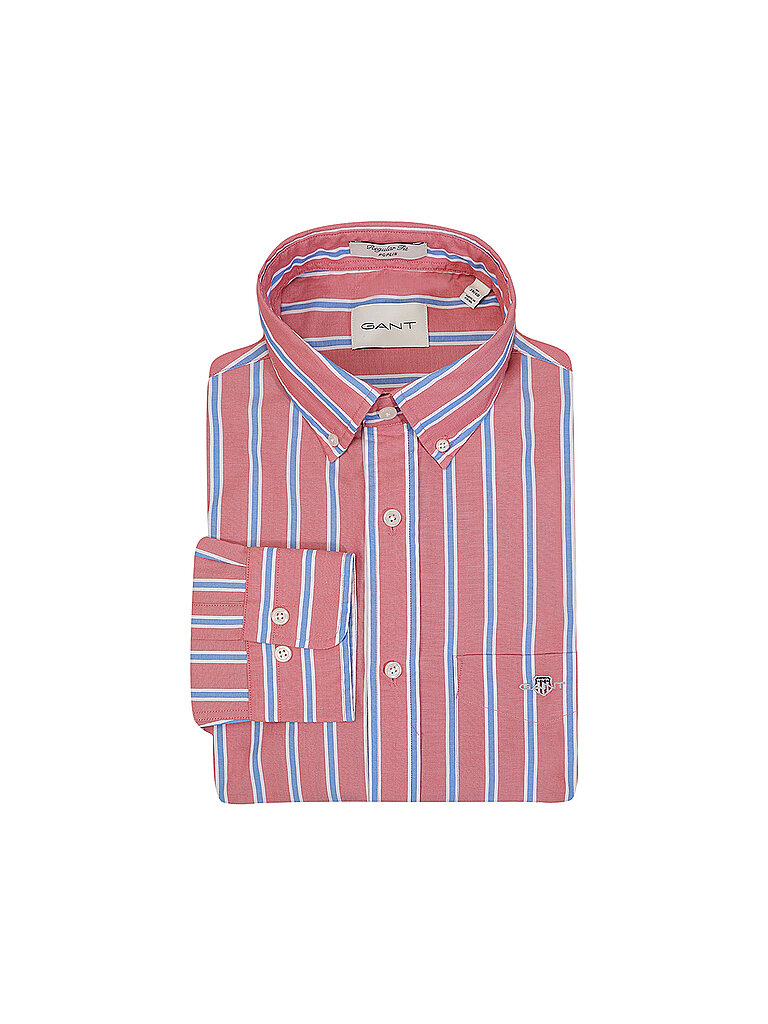 GANT Hemd Regular Fit  rot | L von Gant