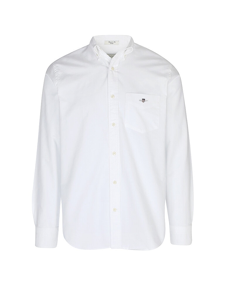 GANT Hemd Regular Fit weiss | L von Gant