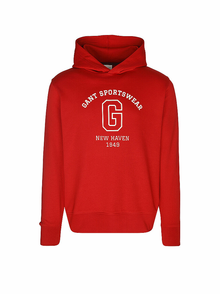 GANT Kapuzensweater - Hoodie rot | M von Gant