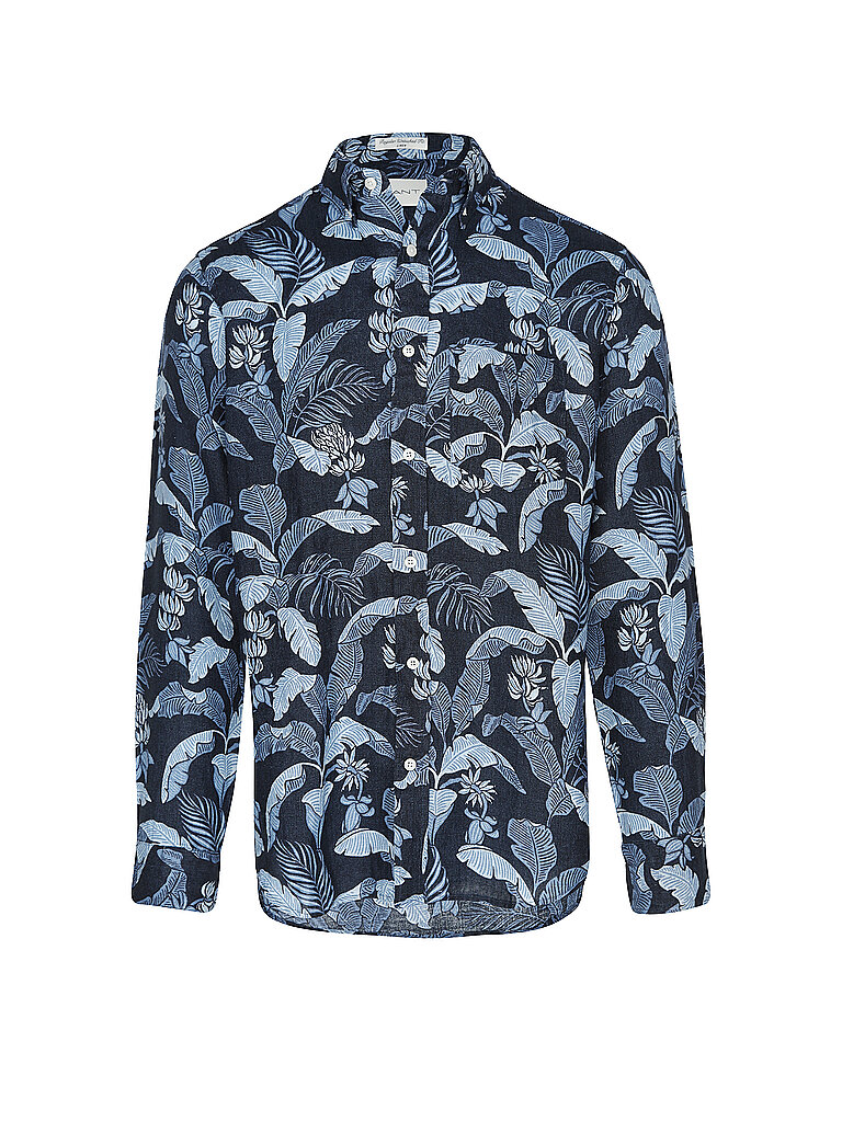 GANT Leinenhemd dunkelblau | M von Gant