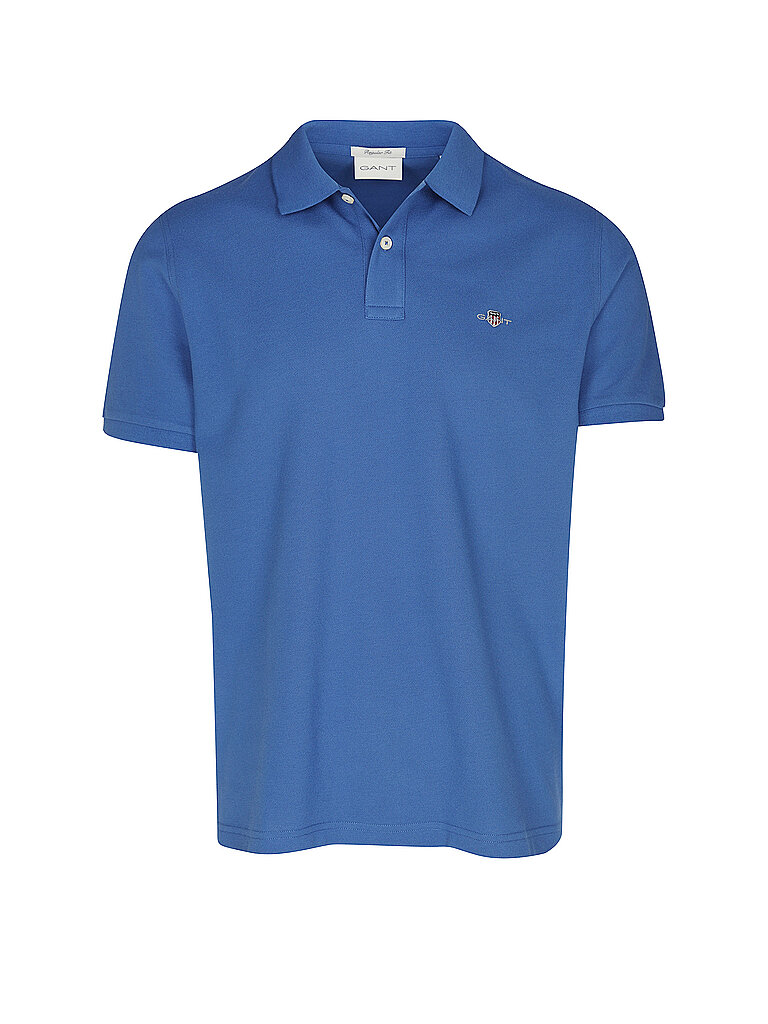 GANT Poloshirt Regular Fit blau | S von Gant