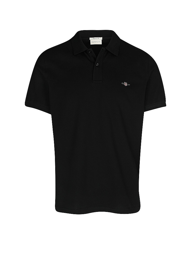 GANT Poloshirt Regular Fit schwarz | 4XL von Gant