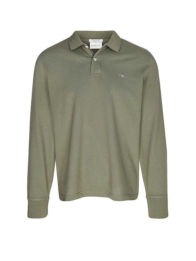 GANT Poloshirt Slim Fit olive | 4XL von Gant