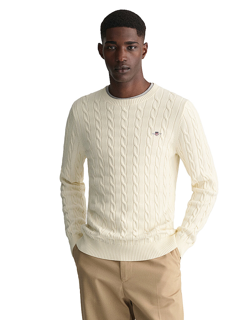 GANT Pullover  creme | L von Gant