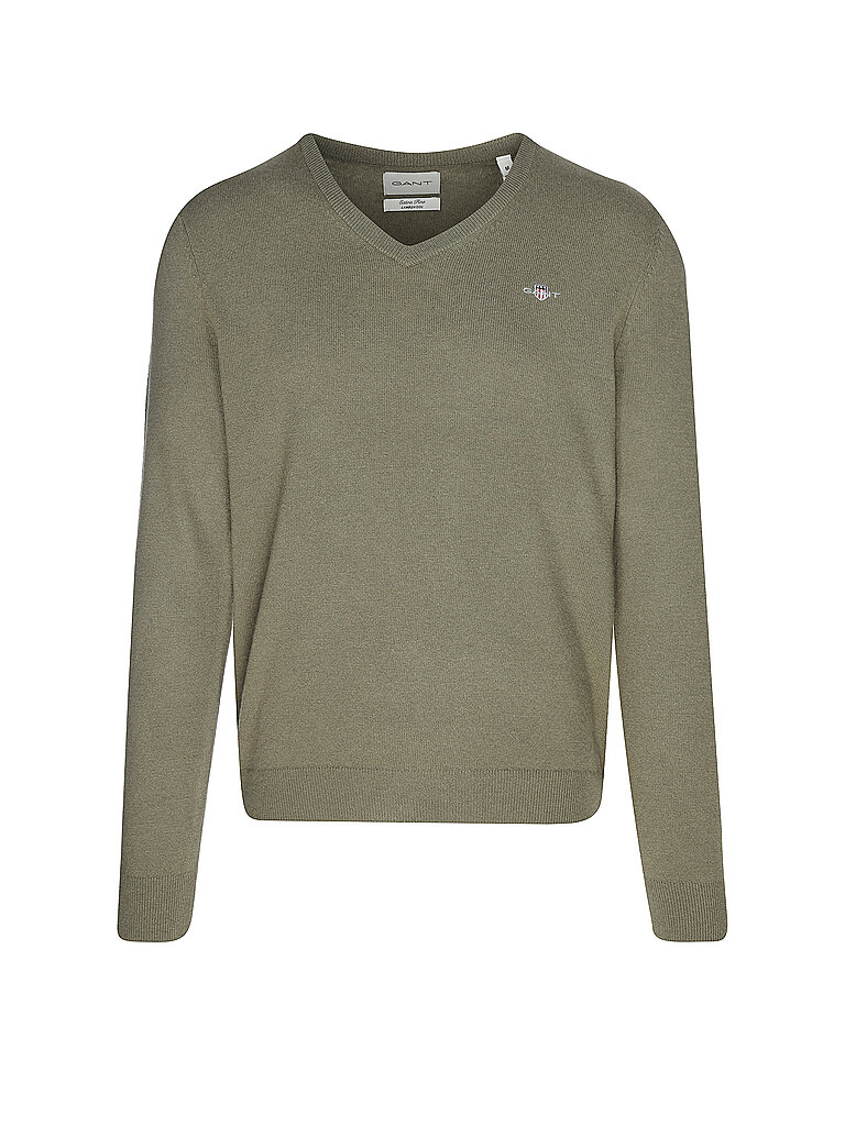 GANT Pullover olive | L von Gant