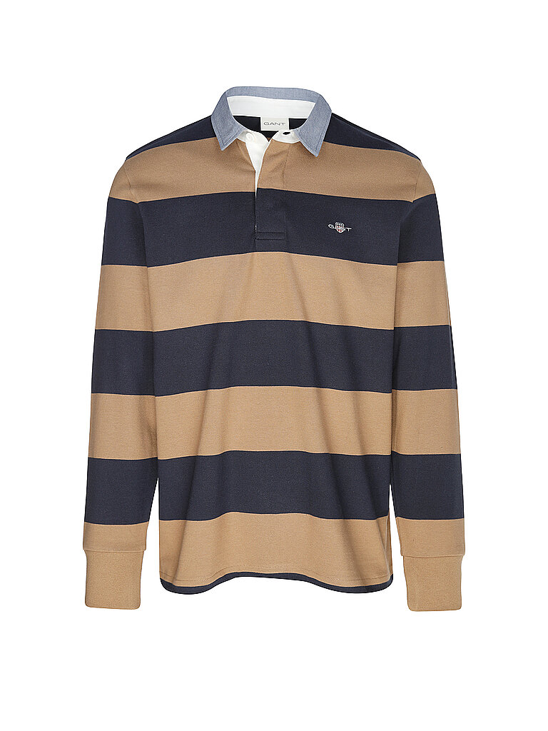 GANT Rugbyshirt olive | M von Gant