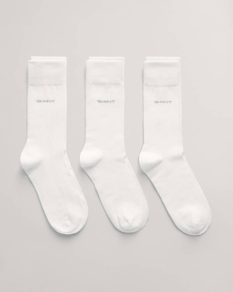 Gant Basicsocken »SOFT COTTON SOCKS 3-PACK«, (Packung, 3 Paar, 3), mit Logodruck am Knöchel von Gant