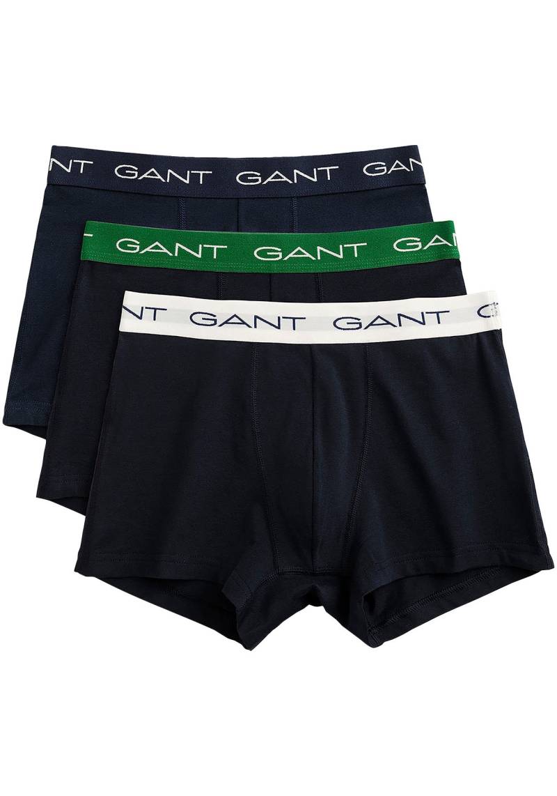 Gant Boxershorts, (Packung, 3 St., 3), mit Logodruck von Gant