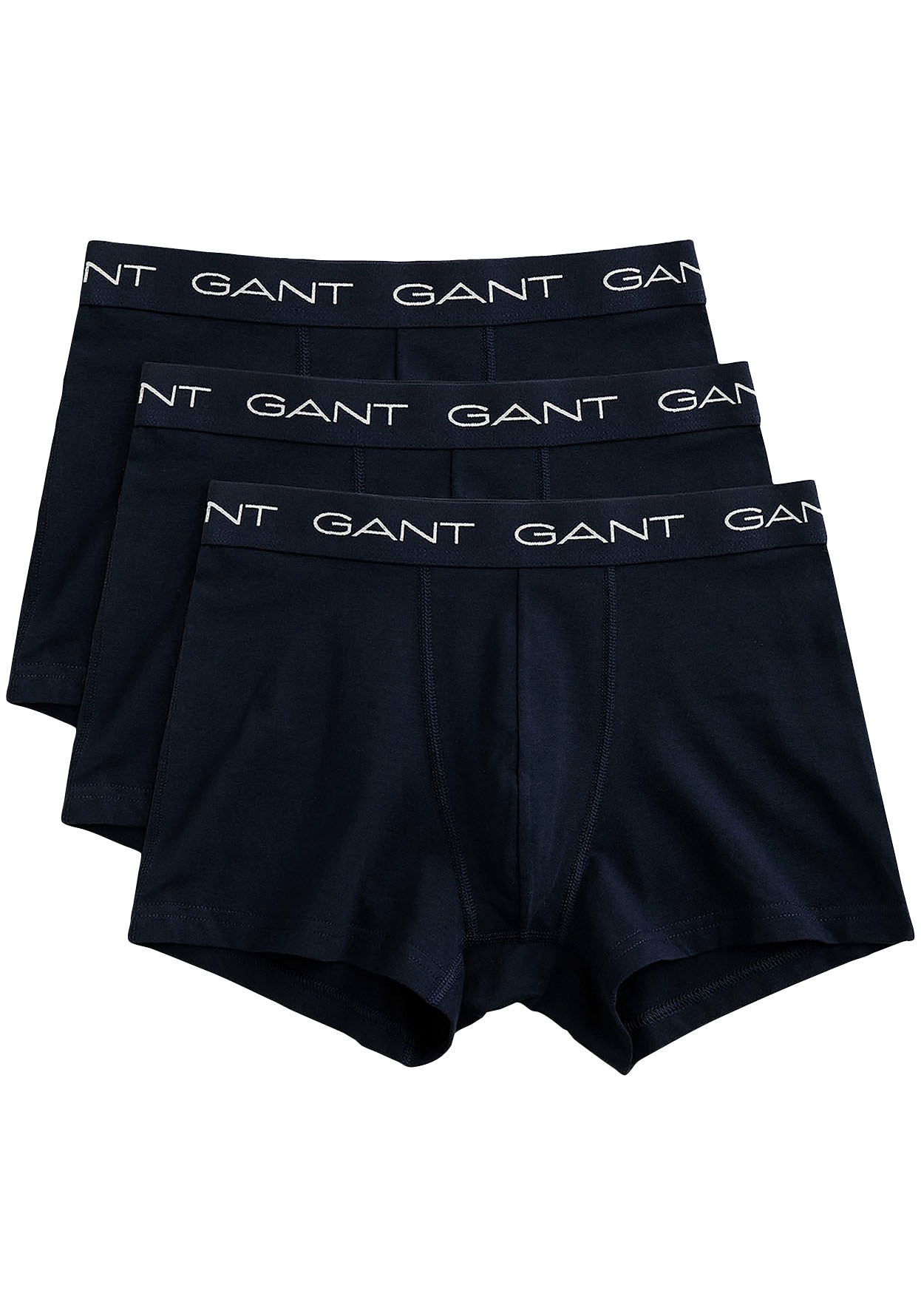 Gant Boxershorts, (Packung, 3 St., 3), mit elastischem Logobund von Gant