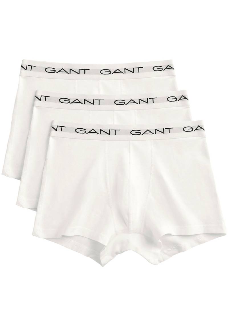 Gant Boxershorts, (Packung, 3 St., 3), mit elastischem Logobund von Gant