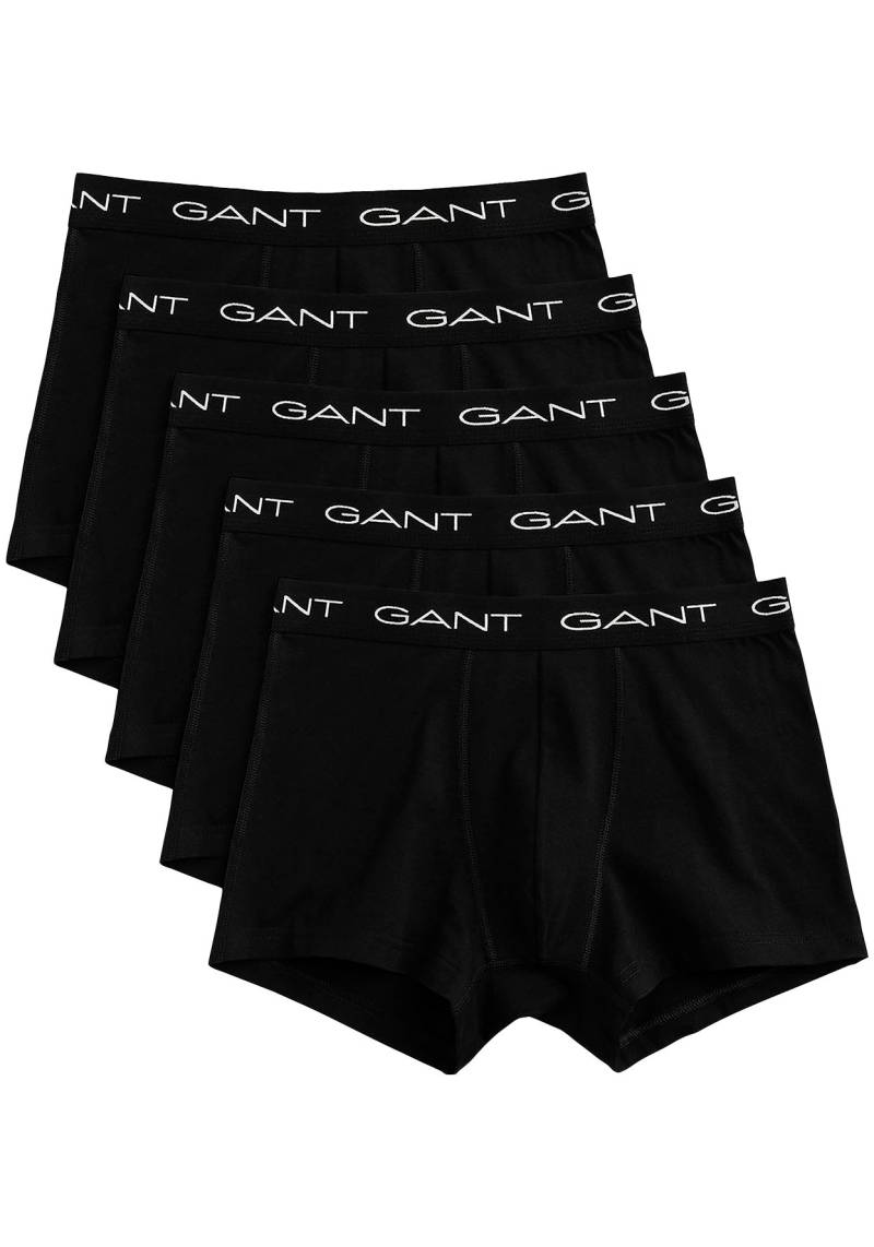 Gant Boxershorts »TRUNK 5-PACK«, (Packung, 5 St., 5), mit elastischem GANT-Logobund von Gant