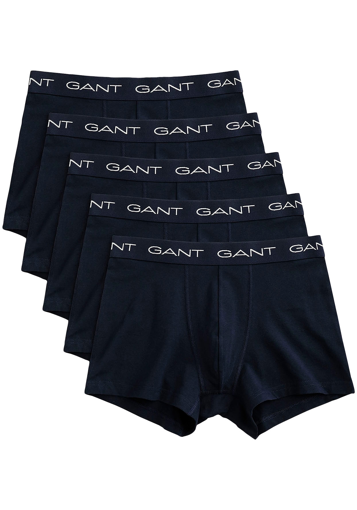 Gant Boxershorts »TRUNK 5-PACK«, (Packung, 5 St., 5), mit elastischem GANT-Logobund von Gant