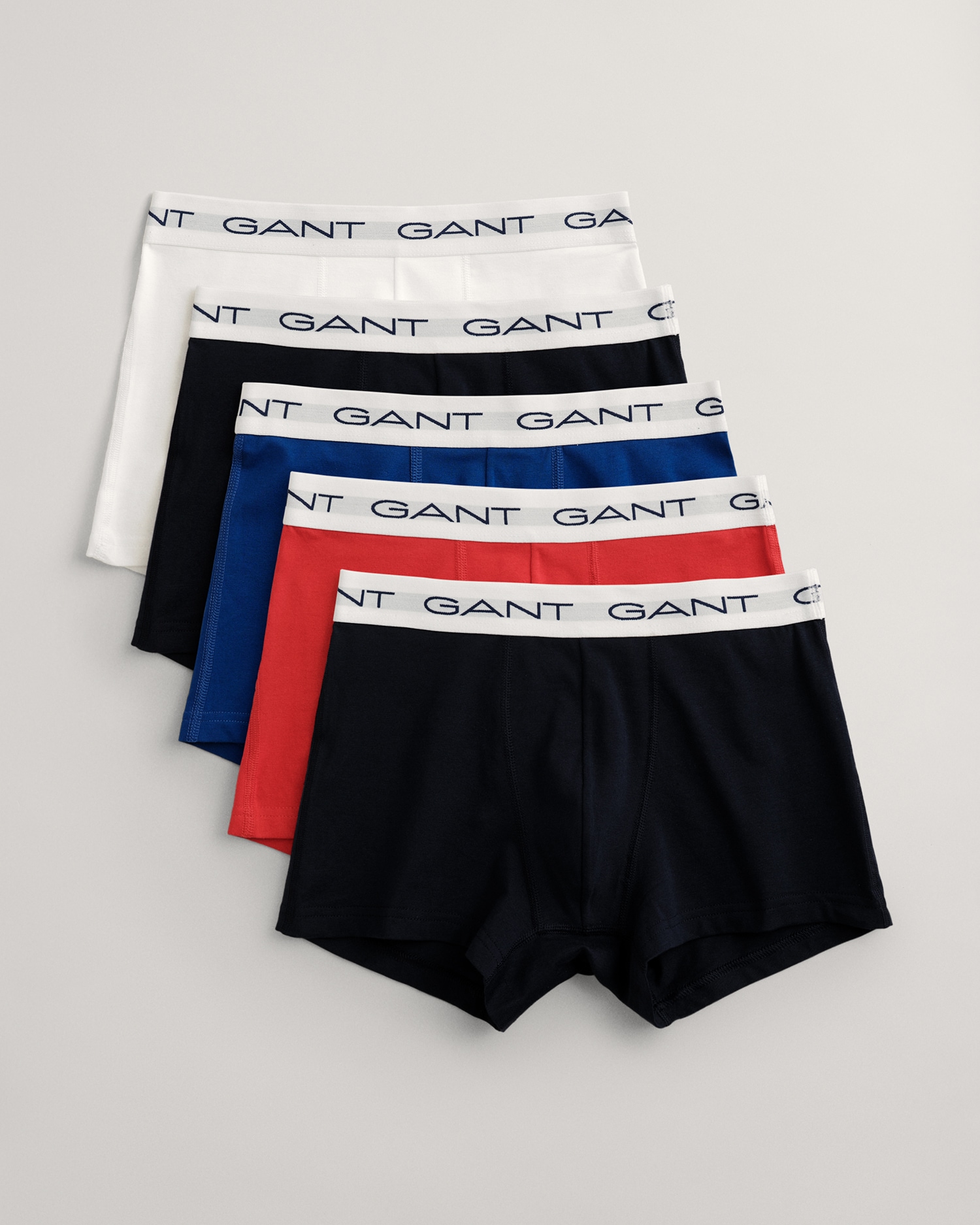 Gant Boxershorts »TRUNK 5-PACK«, (Packung, 5 St., 5), mit elastischem GANT-Logobund von Gant