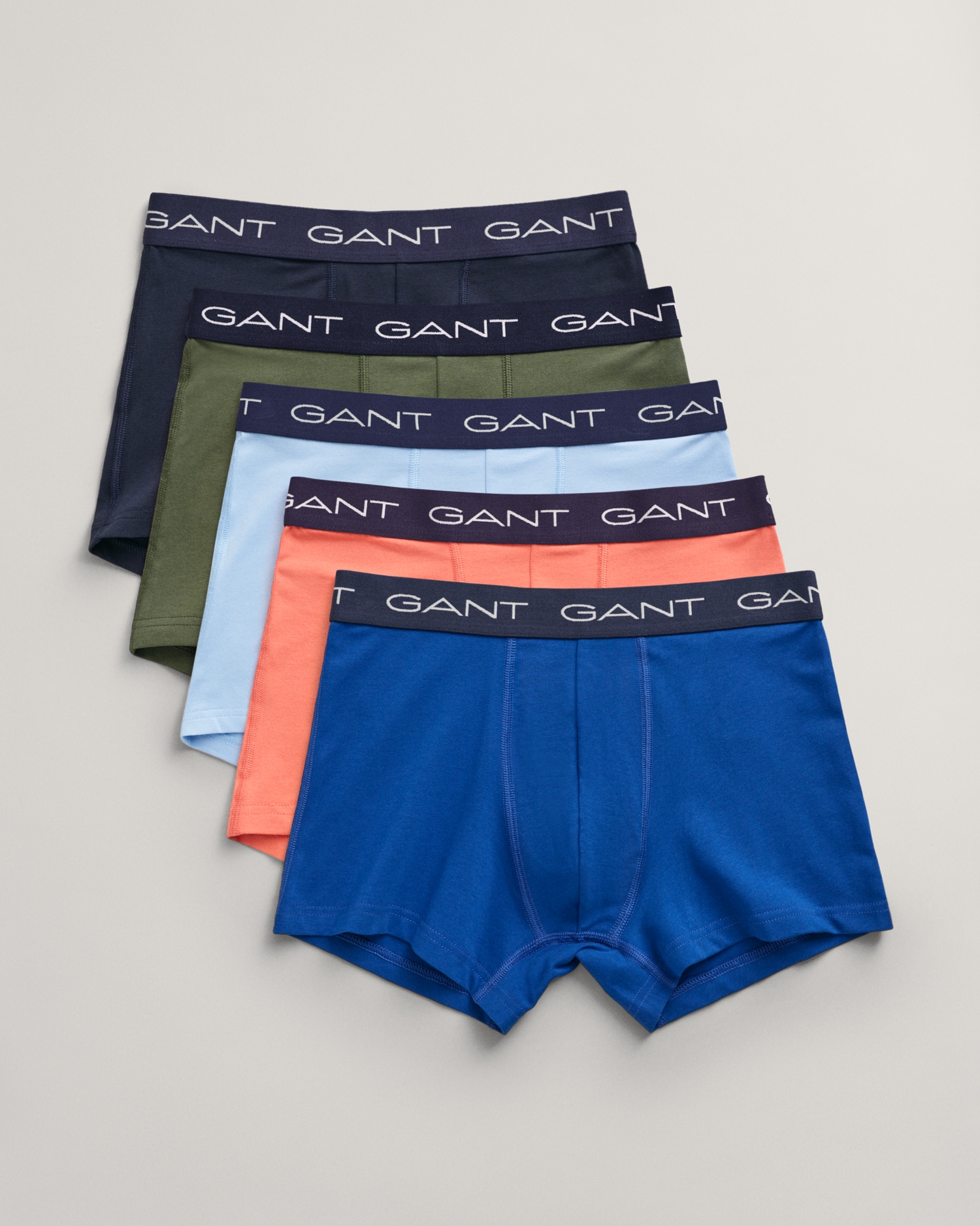 Gant Boxershorts »TRUNK 5-PACK«, (Packung, 5 St., 5), mit elastischem GANT-Logobund von Gant