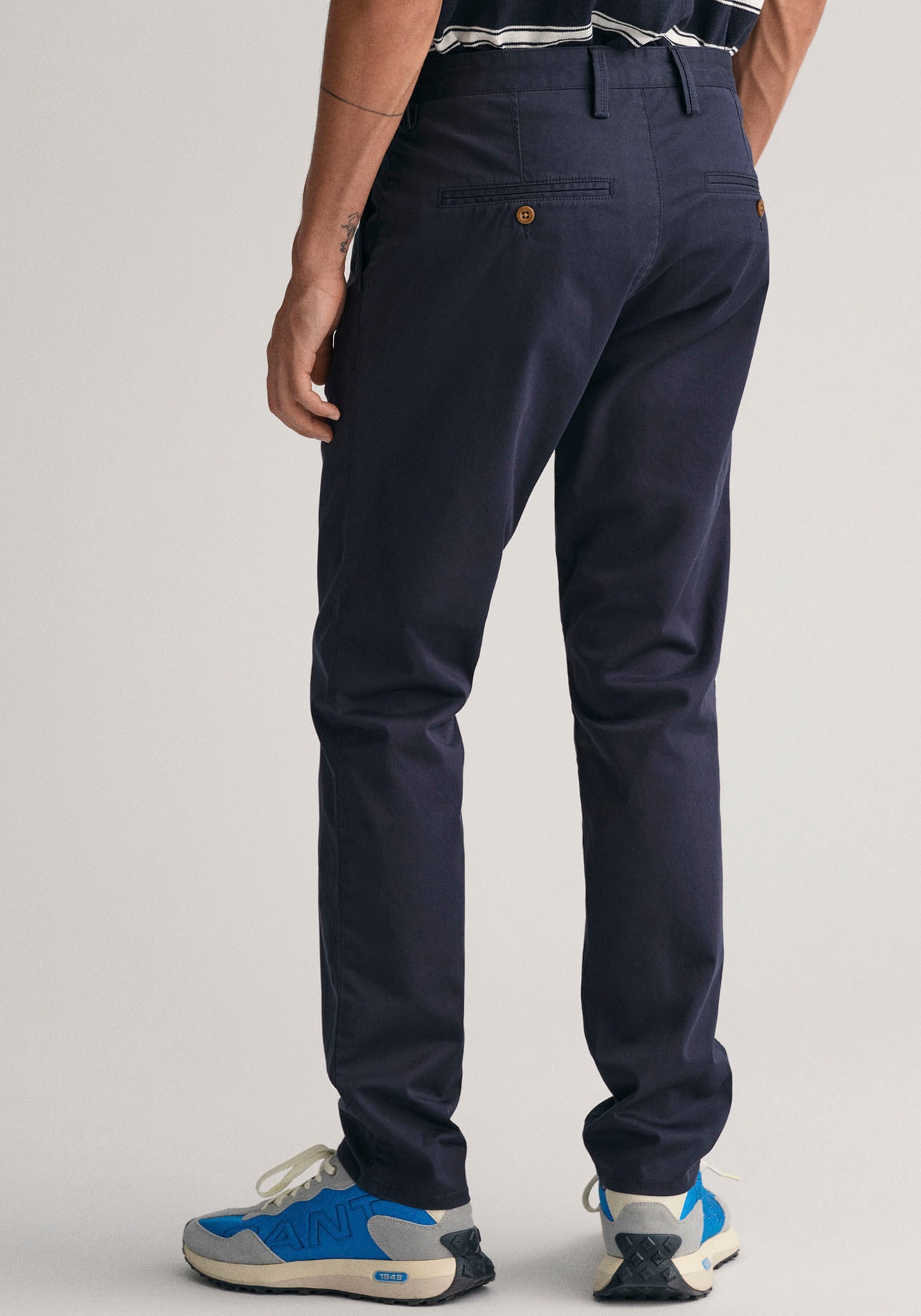 Gant Chinohose »SLIM TWILL CHINOS«, mit gefütterten Seitentaschen von Gant