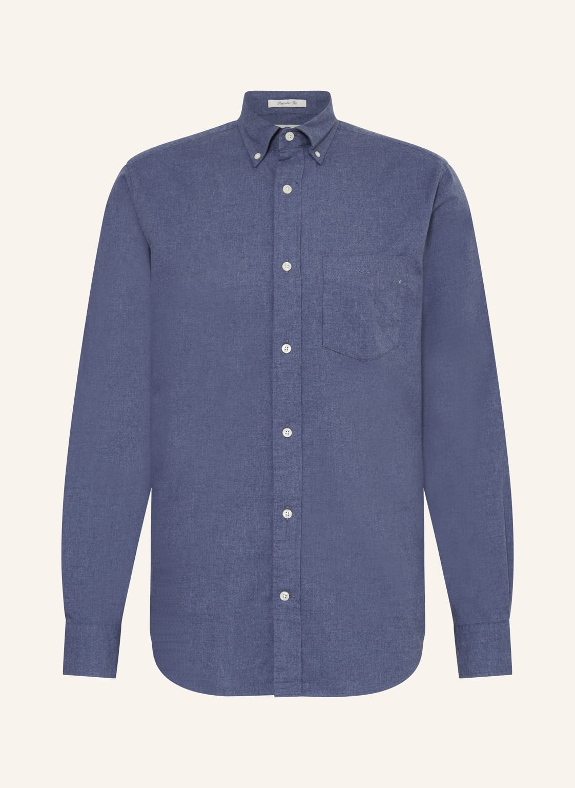 Gant Flannelhemd Regular Fit blau von Gant