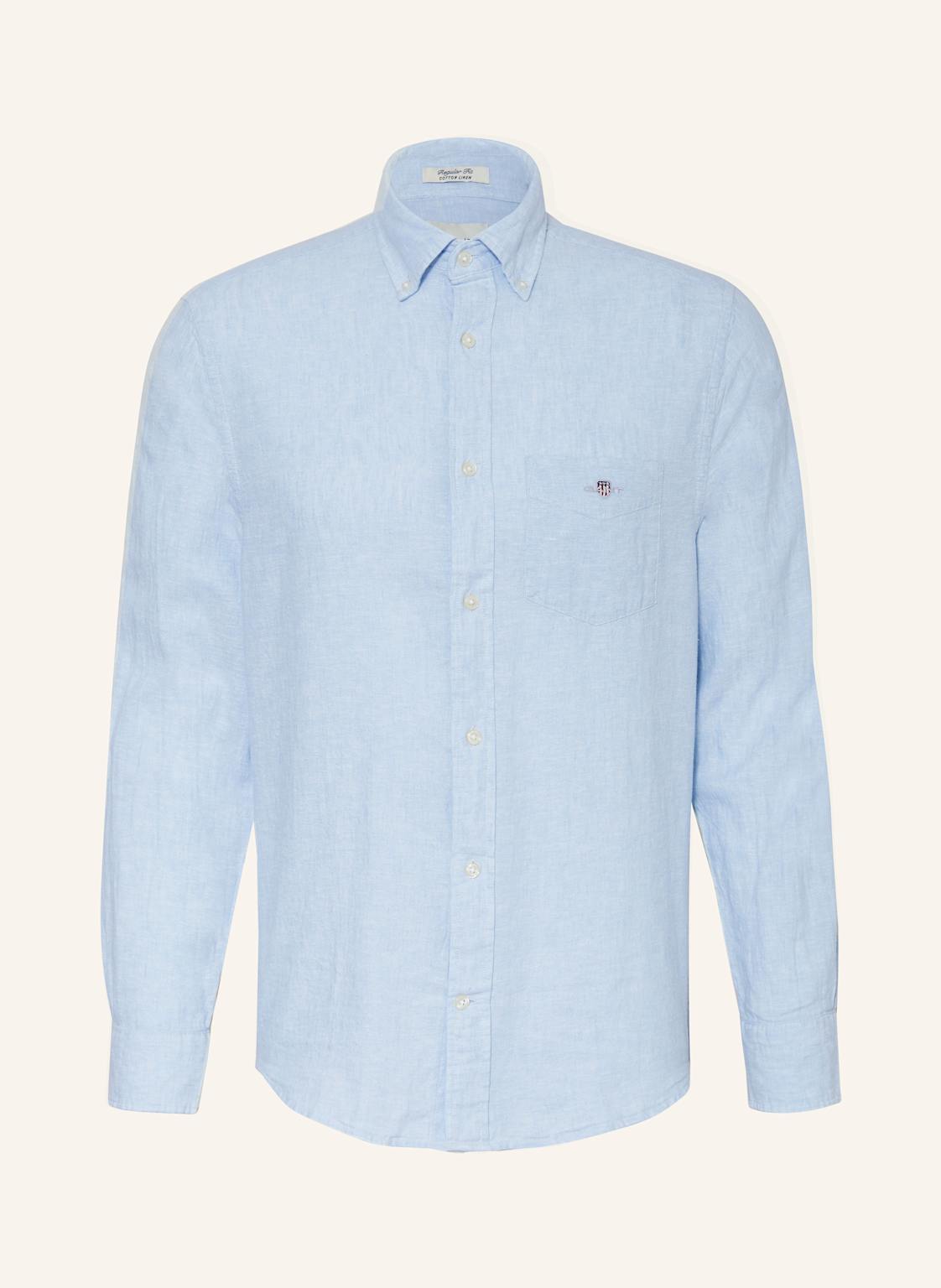 Gant Hemd Regular Fit Mit Leinen blau Gant Hemd Regular Fit Mit Leinen blau von Gant