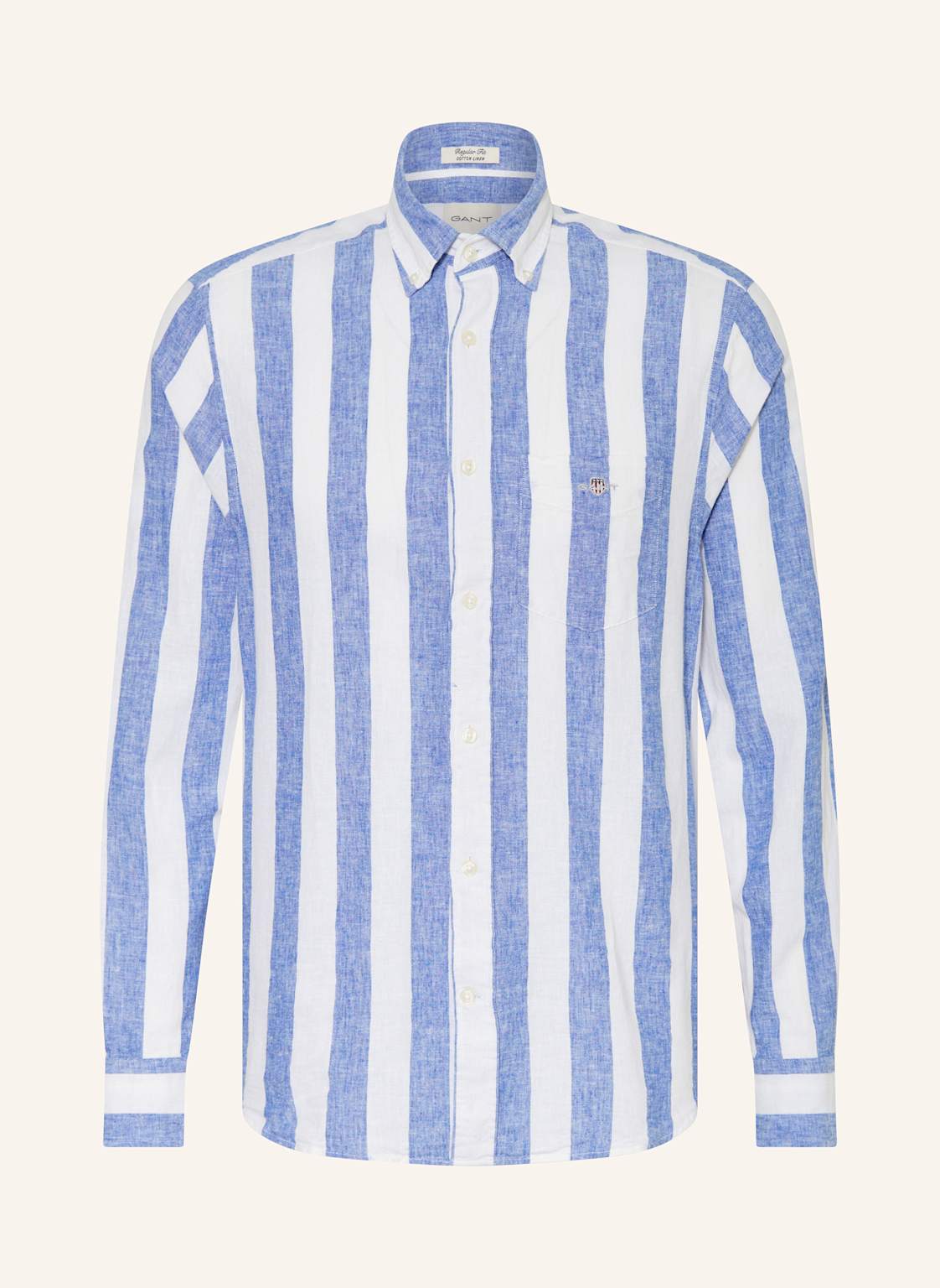 Gant Hemd Regular Fit Mit Leinen blau Gant Hemd Regular Fit Mit Leinen blau von Gant
