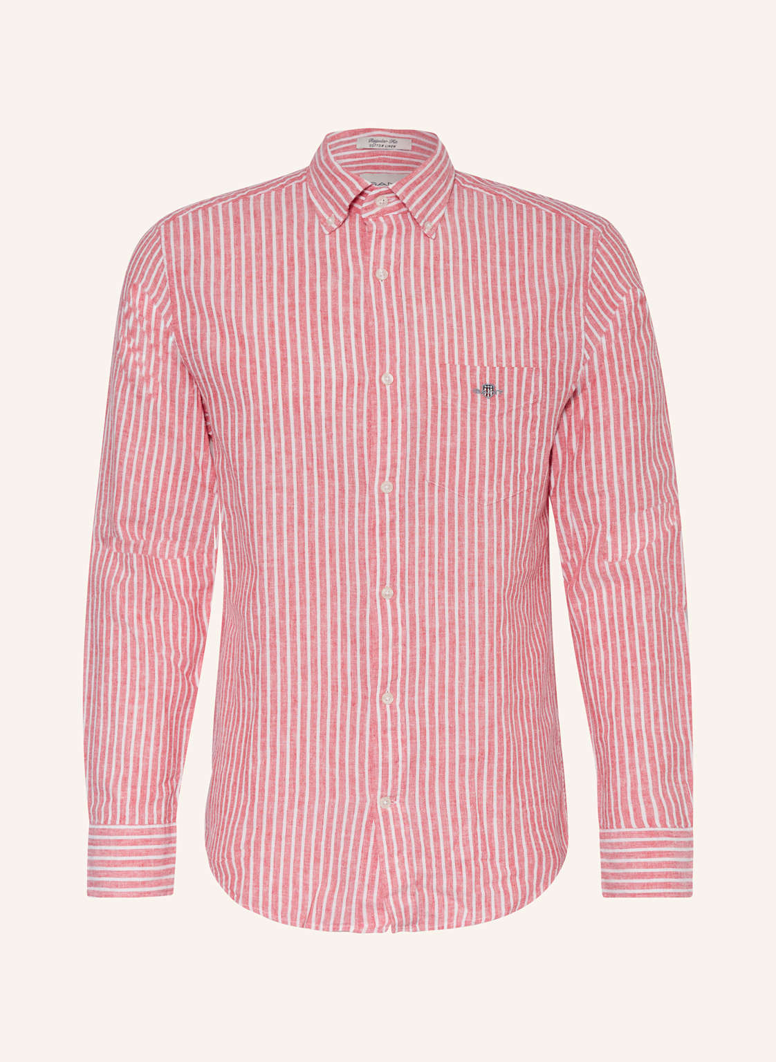 Gant Hemd Regular Fit Mit Leinen rot von Gant