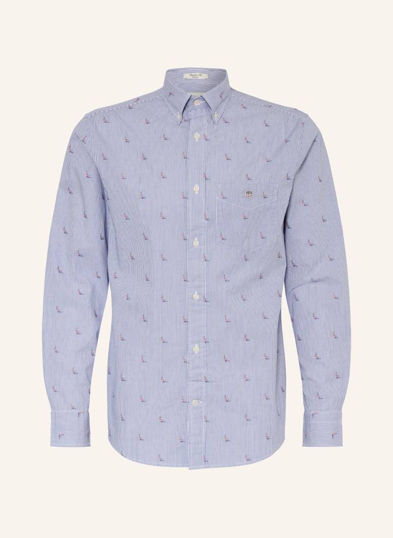 Gant Hemd Regular Fit blau von Gant