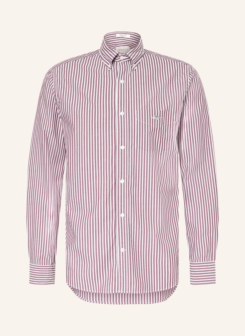 Gant Hemd Regular Fit rot von Gant