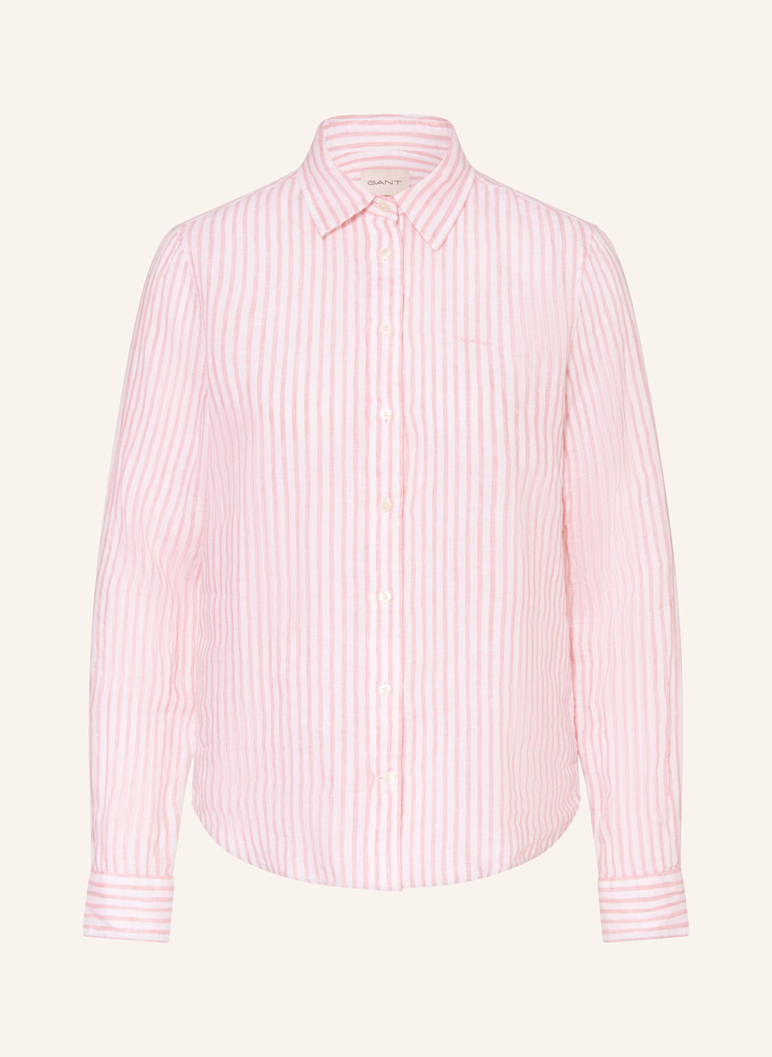 Gant Hemdbluse Aus Leinen pink von Gant