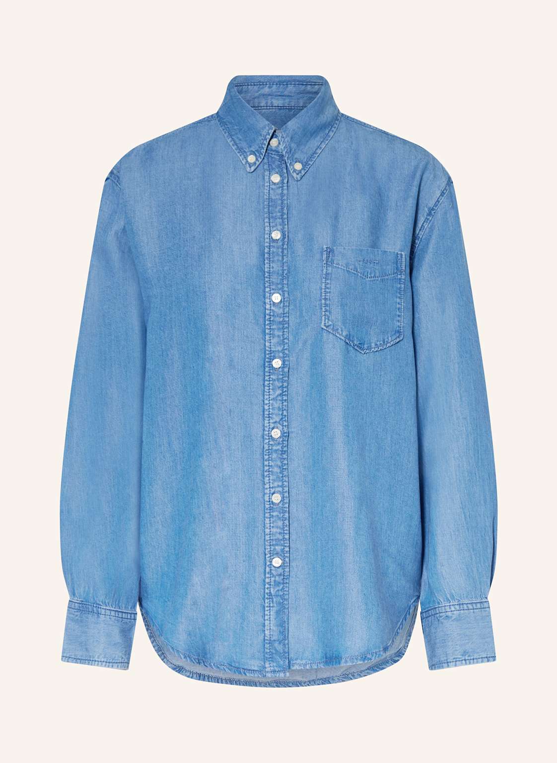 Gant Hemdbluse In Jeansoptik blau Gant Hemdbluse In Jeansoptik blau von Gant