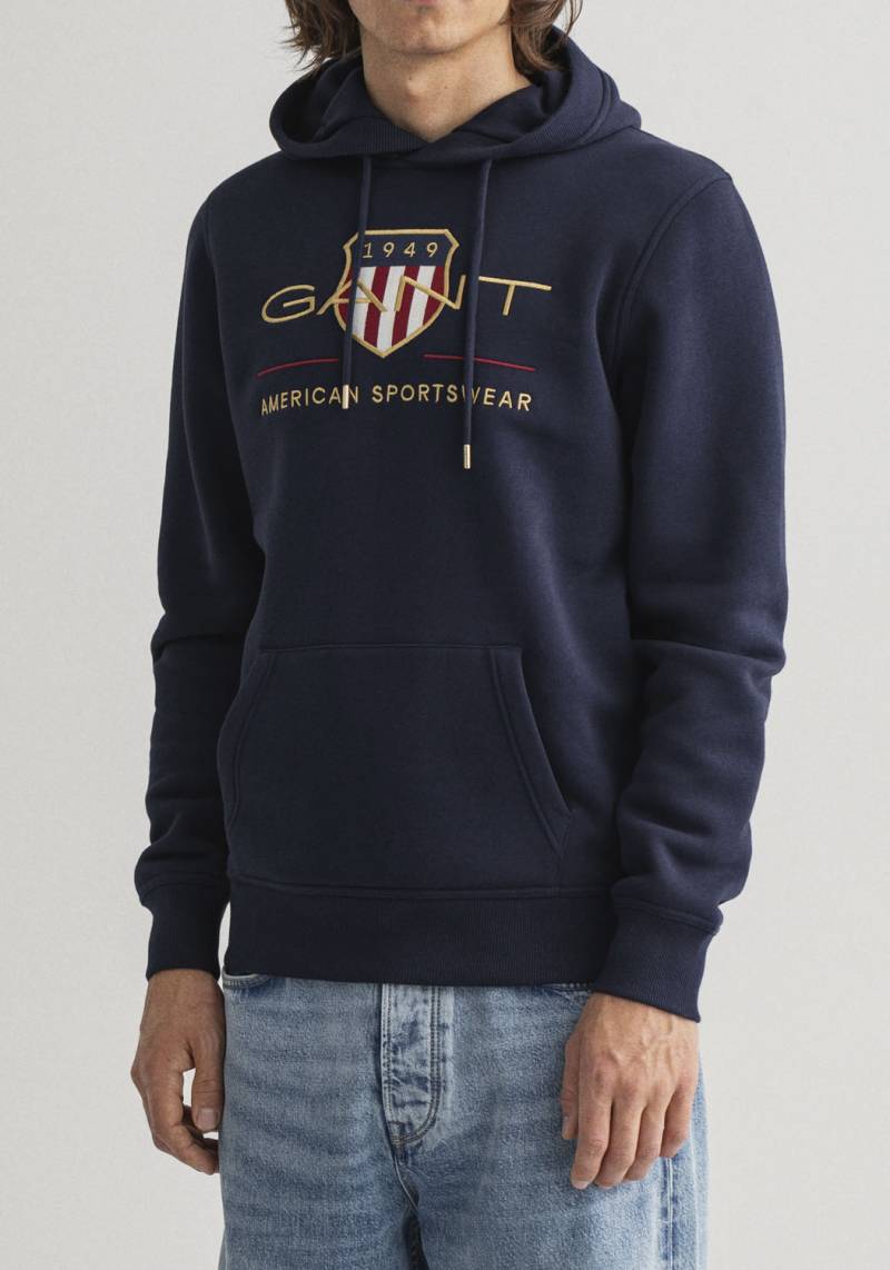 Gant Hoodie »ARCHIVE SHIELD HOODIE«, mit plakativer Markenlogo-Stickerei von Gant