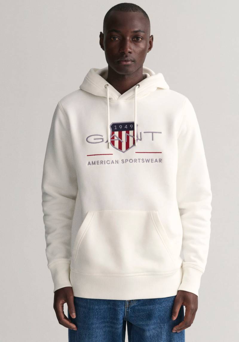 Gant Hoodie »REG ARCHIVE SHIELD HOODIE«, mit modischer Logostickerei auf der Brust von Gant