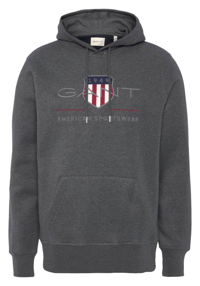 Gant Hoodie »REG ARCHIVE SHIELD HOODIE«, mit modischer Logostickerei auf der Brust von Gant