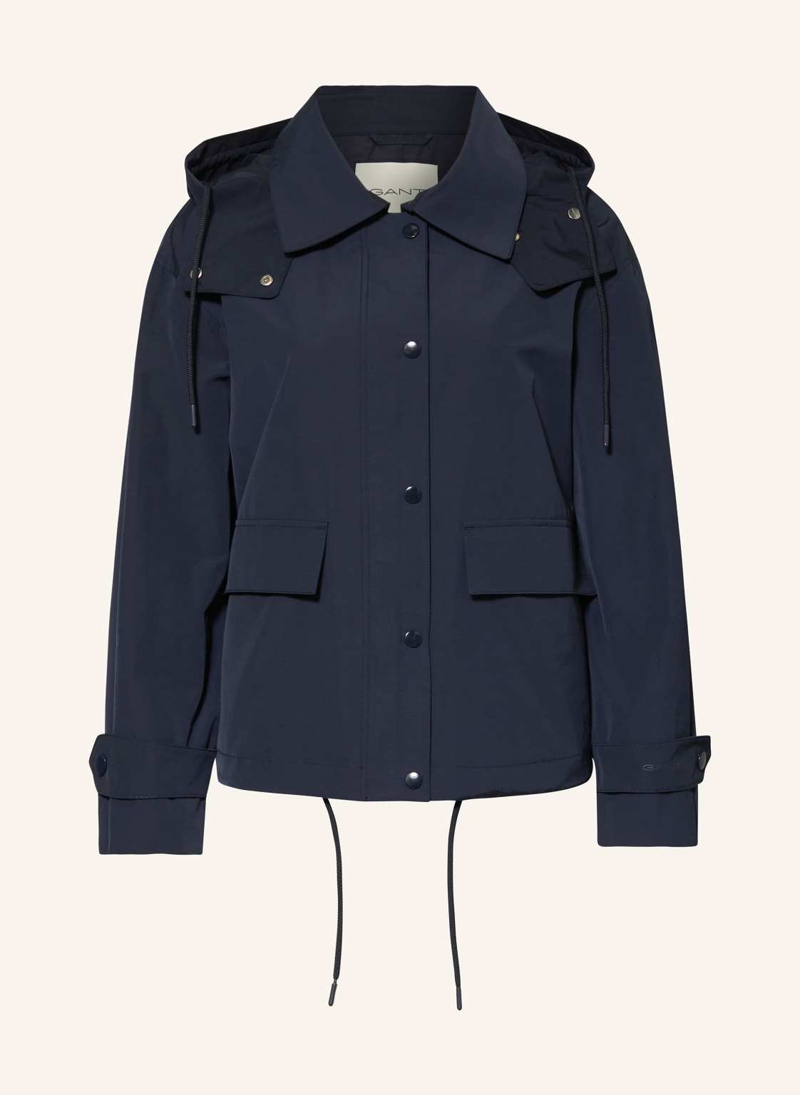 Gant Jacke Mit Abnehmbarer Kapuze blau von Gant