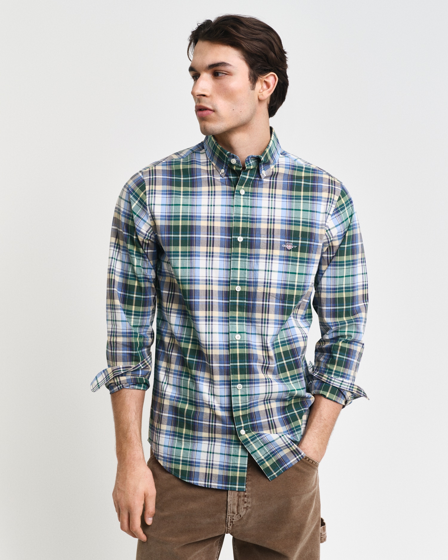 Gant Karohemd »REG POPLIN TARTAN CHECK SHIRT«, Regular Fit Popeline Hemd mit Tartan-Karomuster von Gant