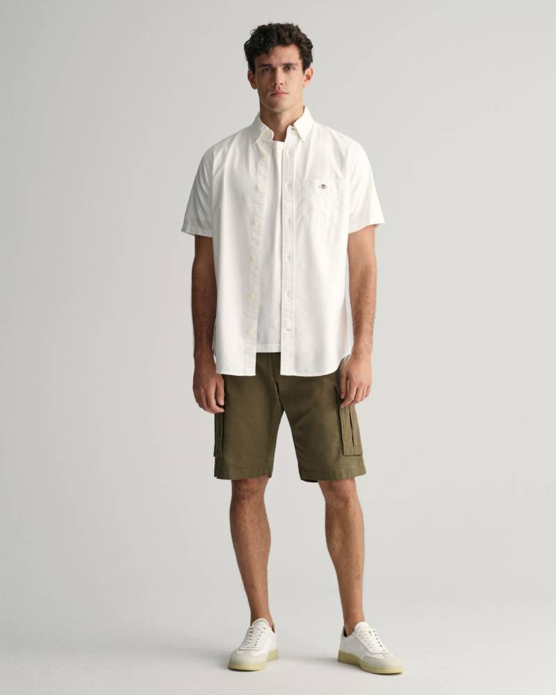 Gant Kurzarmhemd »REG OXFORD SHIRT«, Gant-Stickerei von Gant