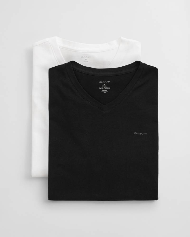 Gant Kurzarmshirt »V-NECK T-SHIRT 2-PACK«, Mit V-Ausschnitt von Gant