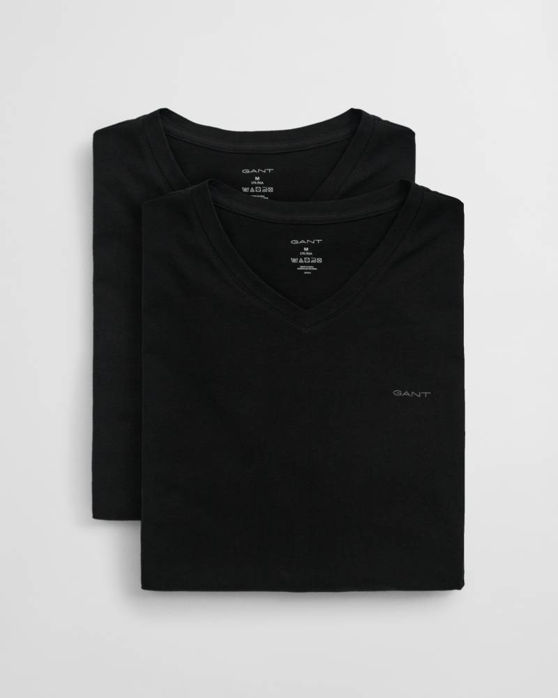 Gant Kurzarmshirt »V-NECK T-SHIRT 2-PACK«, Mit V-Ausschnitt von Gant