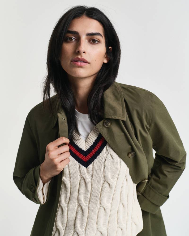 Gant Kurzmantel »CAR COAT«, Mit Rundhalsausschnitt von Gant