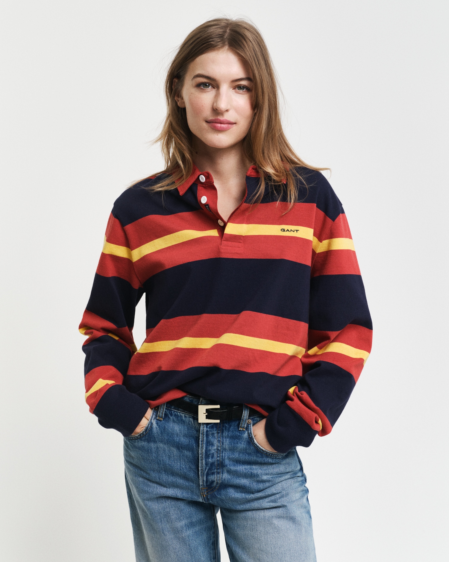 Gant Langarm-Poloshirt »MULTISTRIPE HEAVY RUGGER«, mit bunten Streifen, unisex Gant Langarm-Poloshirt »MULTISTRIPE HEAVY RUGGER«, mit bunten Streifen, unisex von Gant