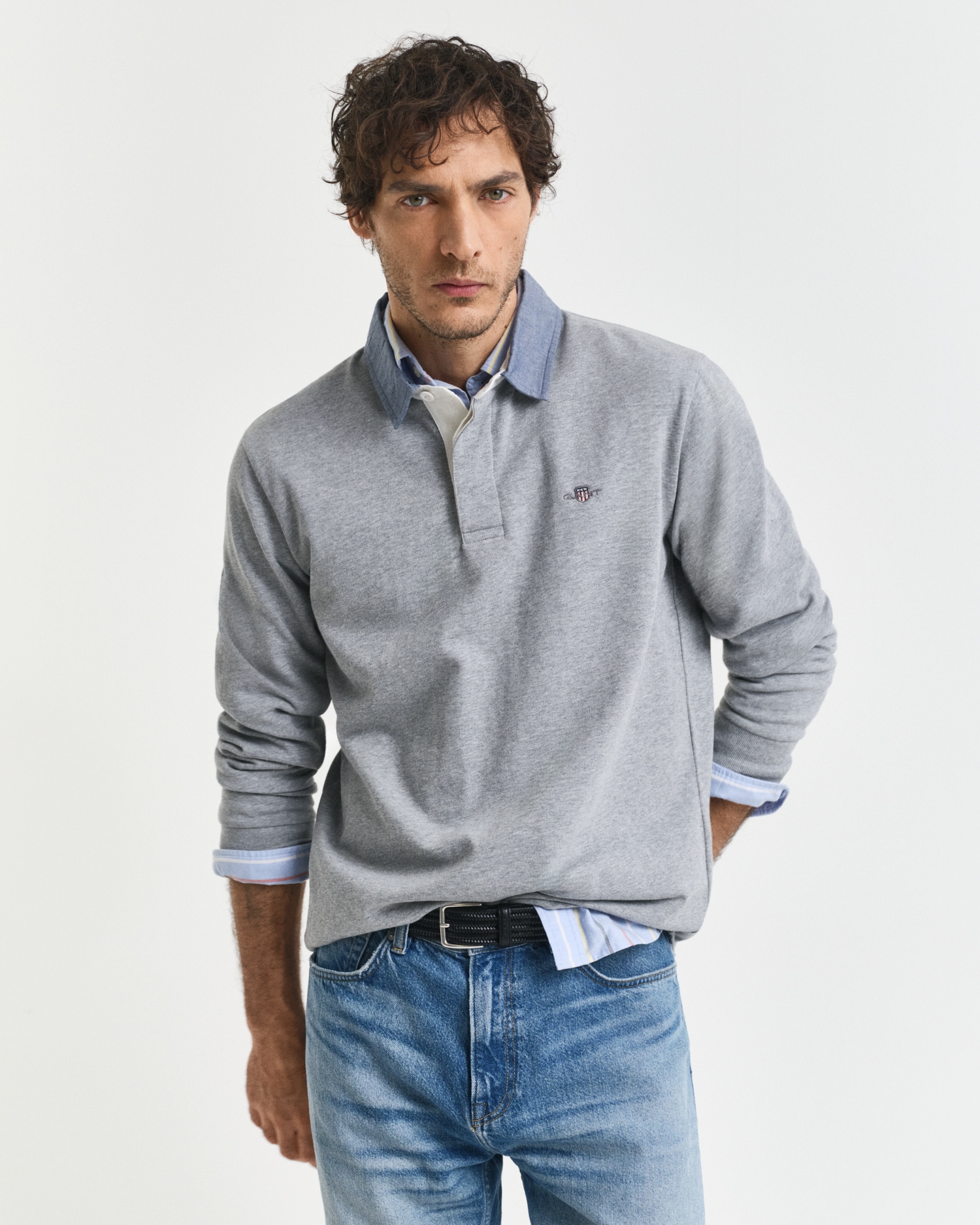 Gant Langarm-Poloshirt »REG CHAMBRAY HEAVY RUGGER« Gant Langarm-Poloshirt »REG CHAMBRAY HEAVY RUGGER« von Gant
