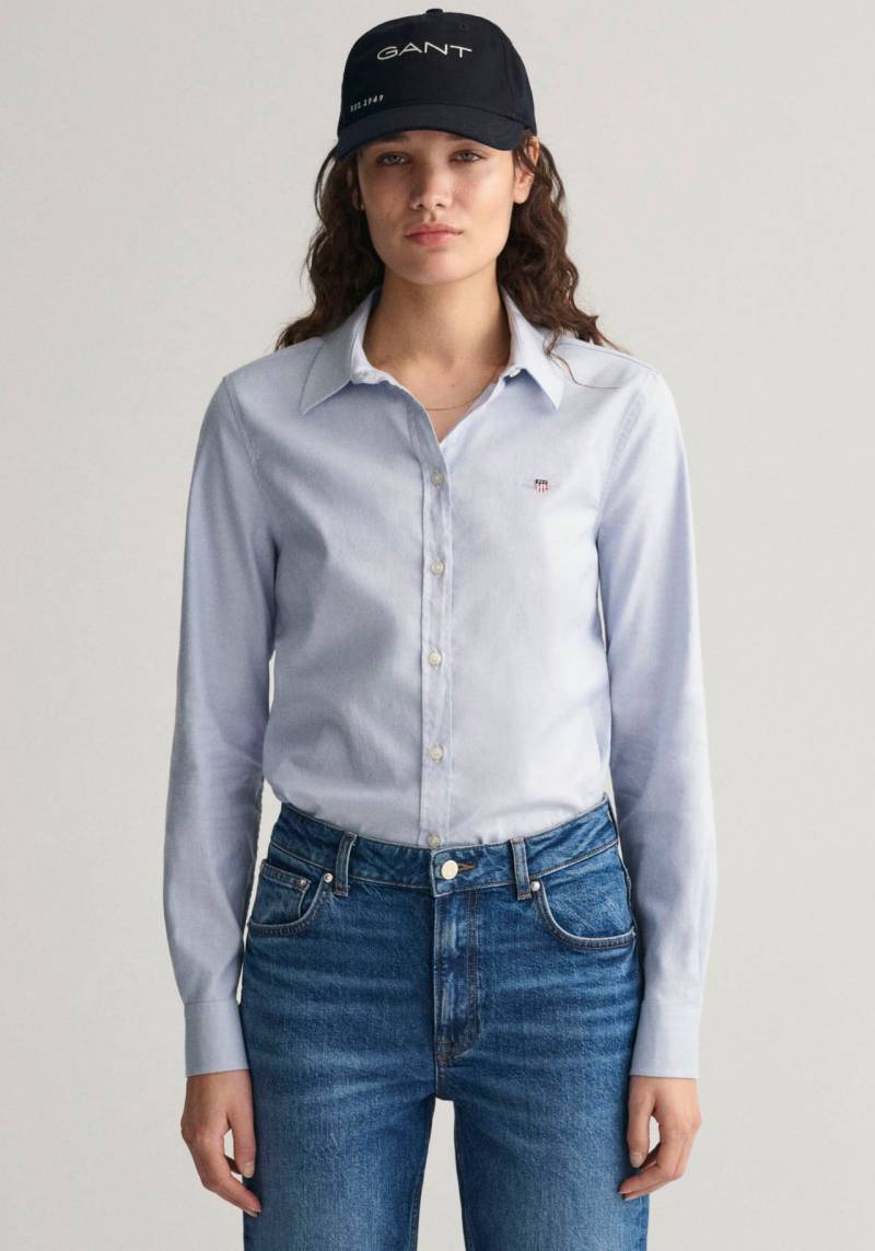 Gant Langarmbluse »New Slim Stretch Oxford Blouse«, für bequemen Sitz u. Bewegungsfreiheit, New Slim Stretch, bügelfrei von Gant