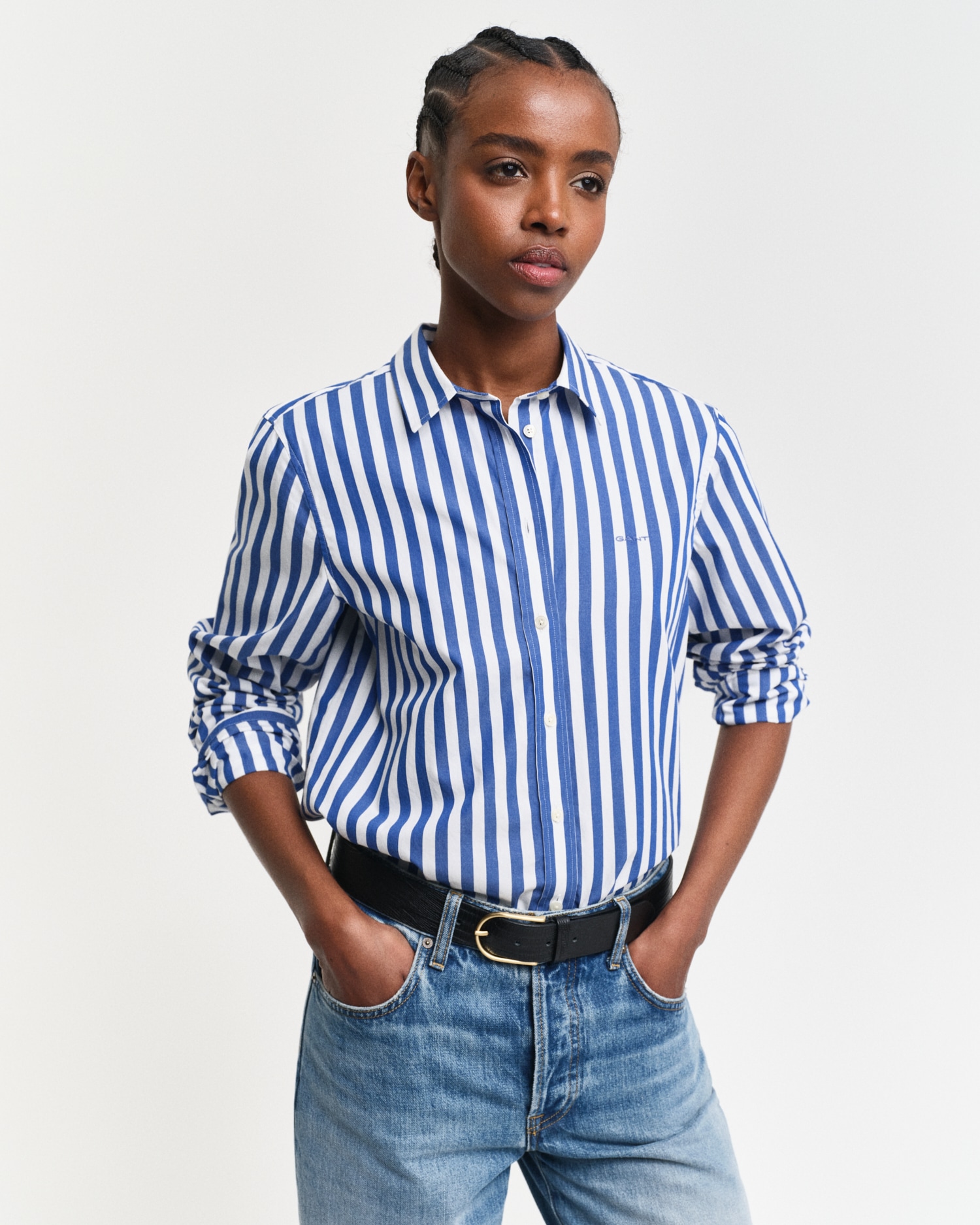 Gant Langarmbluse »REG POPLIN WIDE STRIPED SHIRT«, Popeline Bluse mit breiten Streifen von Gant